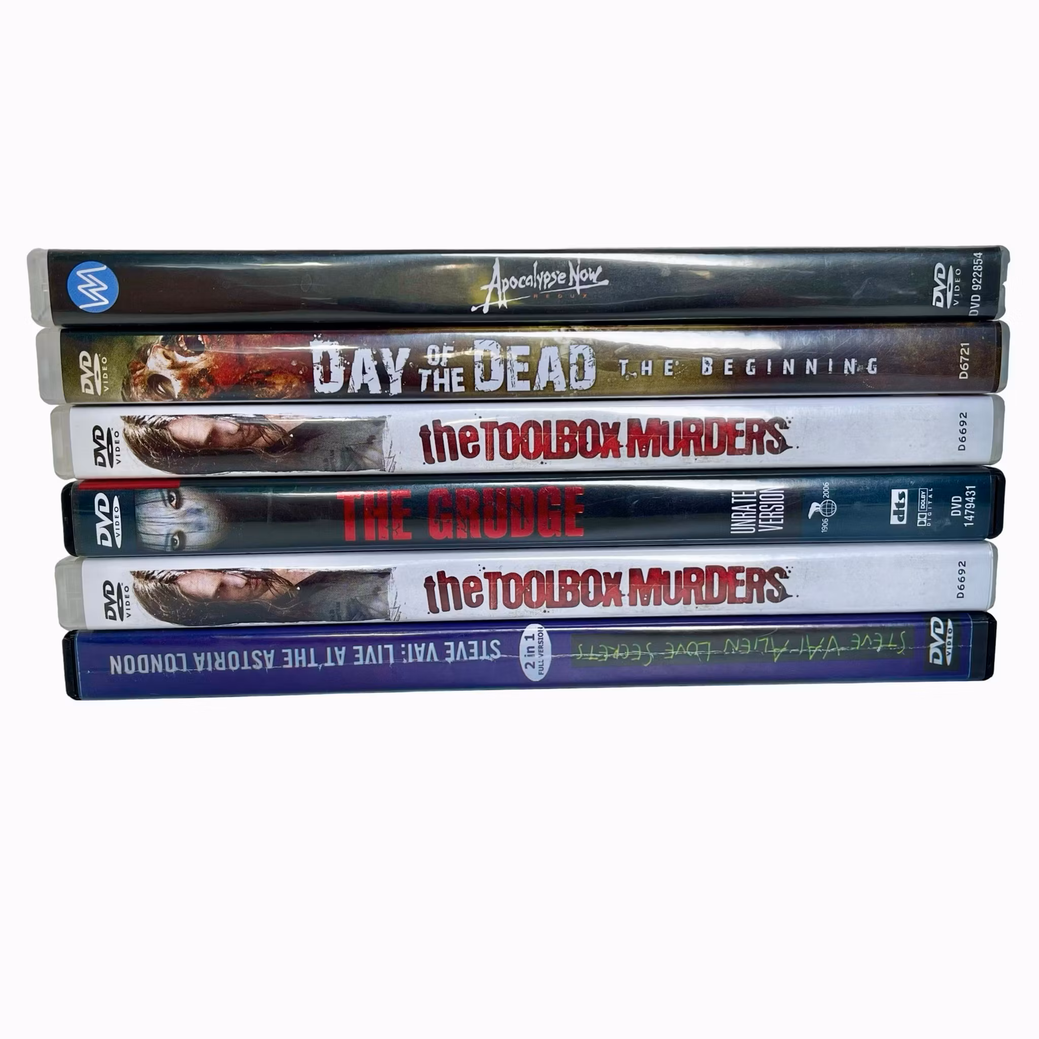 DVD-collectie horrorfilms 6 stuks