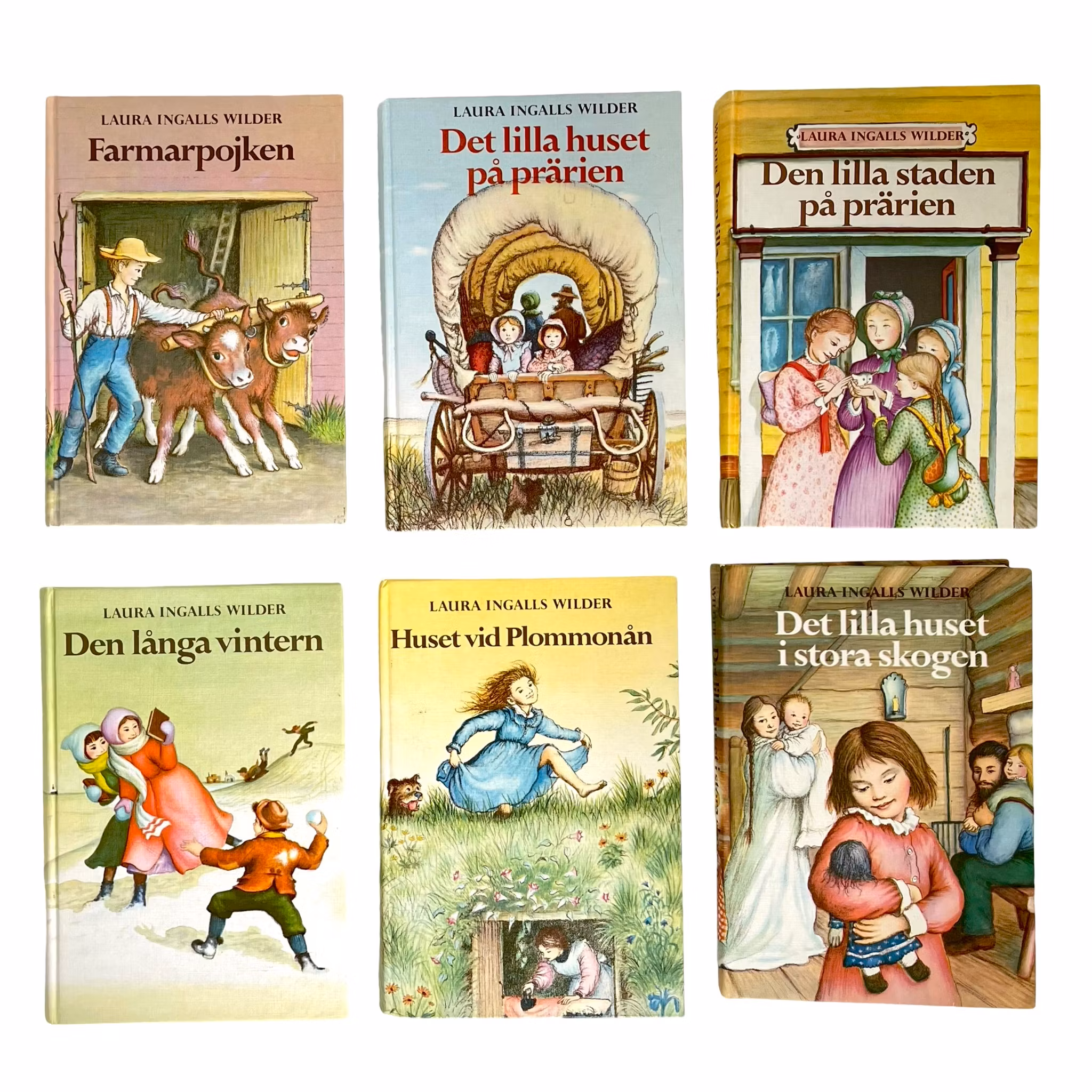 Samling böcker av Laura Ingalls Wilder 6 st