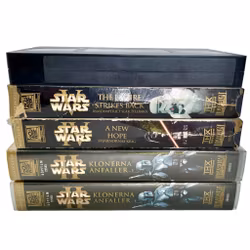 Star Wars-film, samling 5 VHS-film