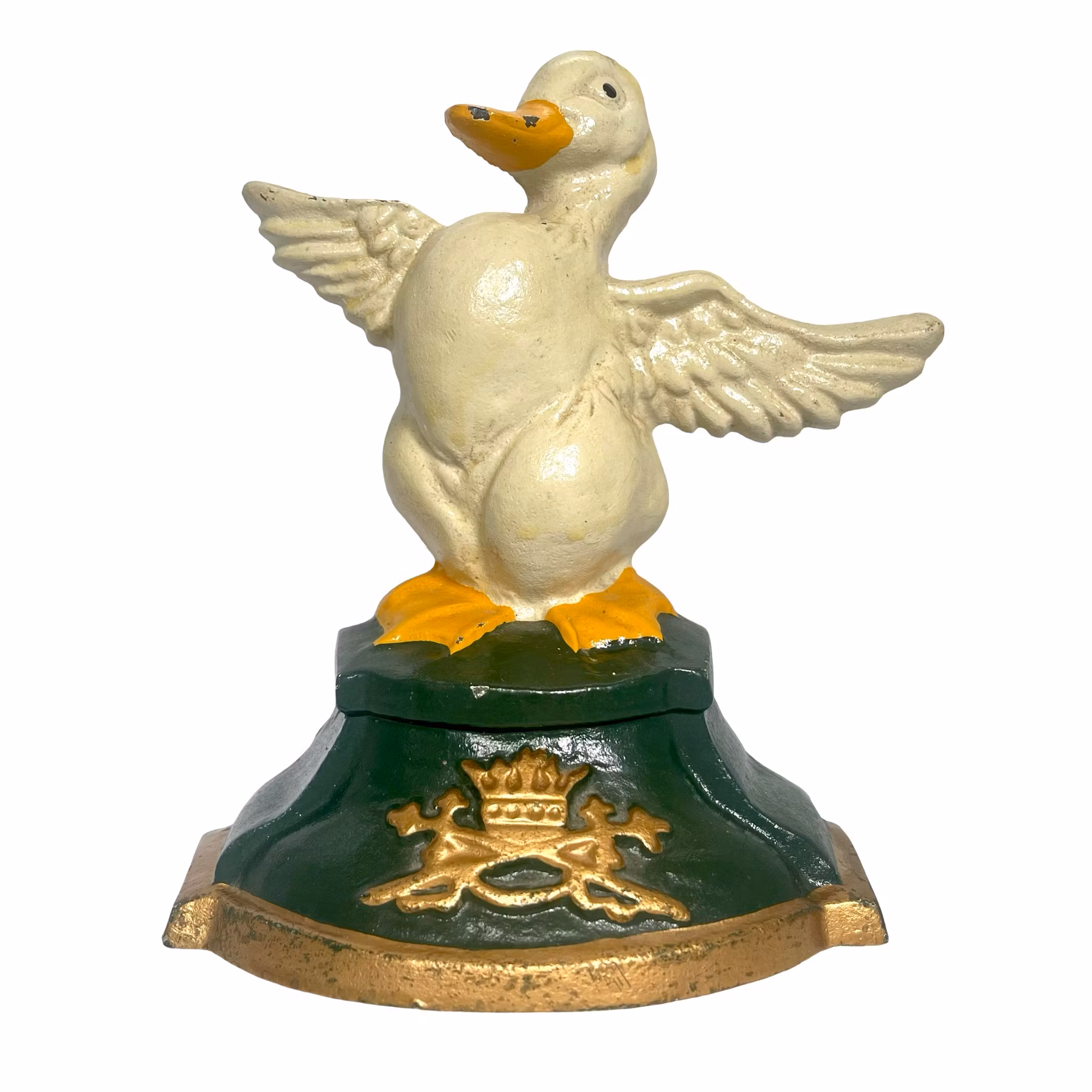 Vintage, para odbojników do drzwi żeliwnych kaczek - żeliwo - dom wiejski