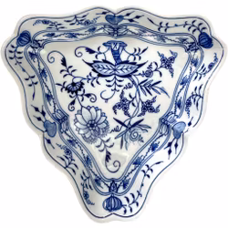 Meissen Trekantigt, Porslin Lökmönster Skålfat