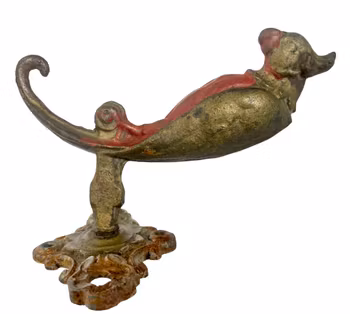 Hängare i metall med papegojor, 1800-tal