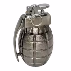 Briquet en métal en forme de grenade à main
