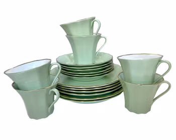 Kaffe / Mocka servis, 18 delar, benporslin Gustavsberg