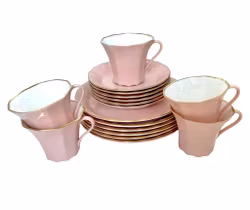 Kaffe / Mocka servis, 17 delar, benporslin Gustavsberg