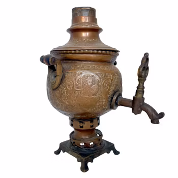 Antik Samovar, koppar 1800-talet