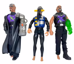 Dr. X Green Arm, Dr. X Bionic Missile, Aqua Scuba figurine