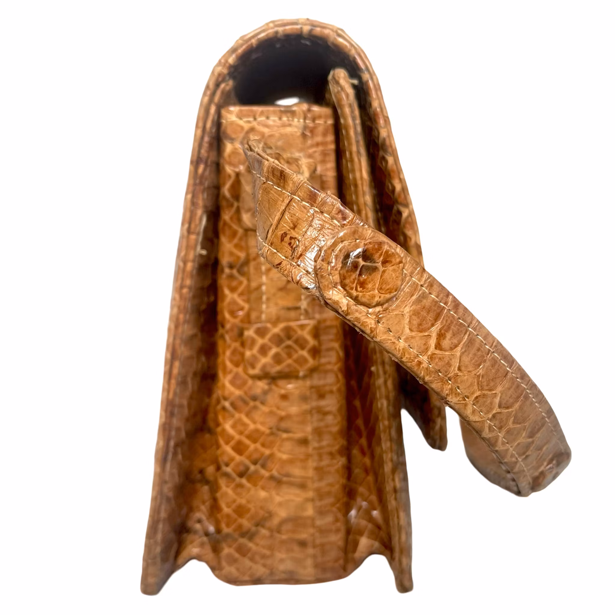 Vintage håndveske skulderveske, YKK, MM Kane skinnveske