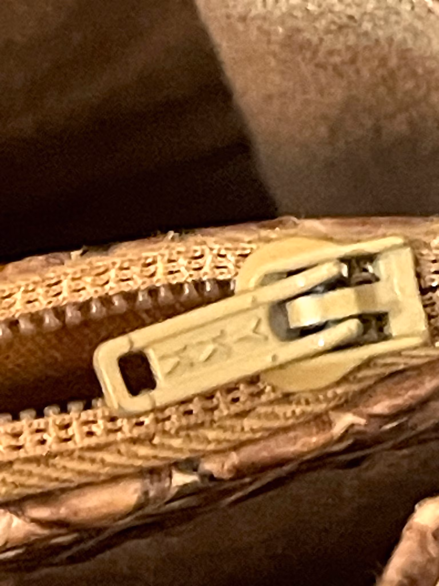 Vintage håndveske skulderveske, YKK, MM Kane skinnveske