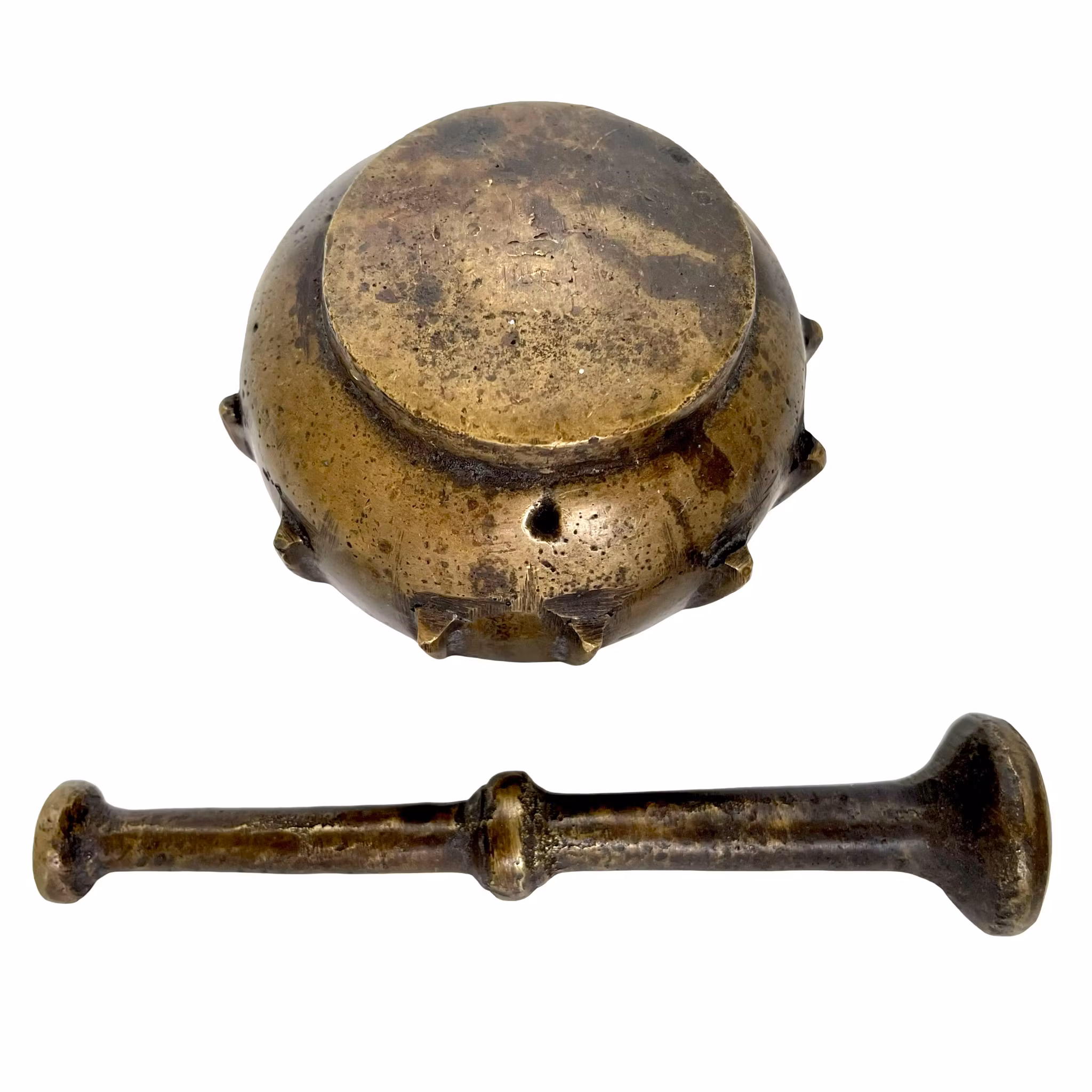 Mortar with pestle - Bronze 15th century