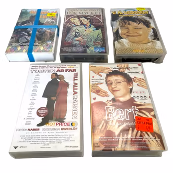 Samling av Familj Filmer, 5 st VHS, Ny
