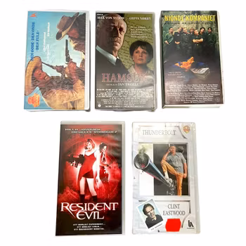 Samling av olika Filmer, 5 st VHS, Ny