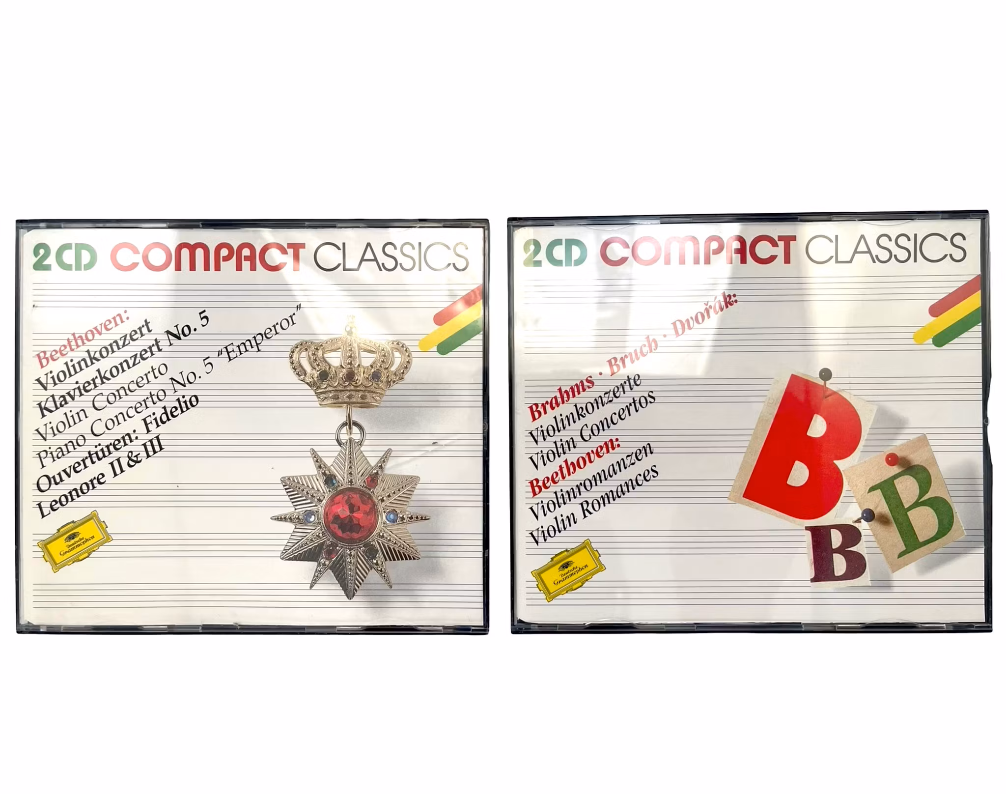 4 CD Compact Classics, Beethoven, Brahms. Bruch. Dvořák