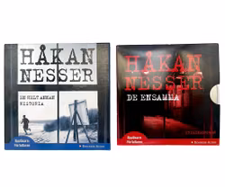Dwie książki audio na 28 płytach CD, Håkan Nesser Samotny i Zupełnie inna historia