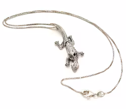 Halsband - Ödla, Silver 925