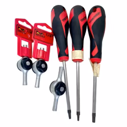 Teng Tools Skruvmejselsats med  Spärrhandtag