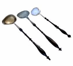 Antik Soppslev med träskaft, 3 st.