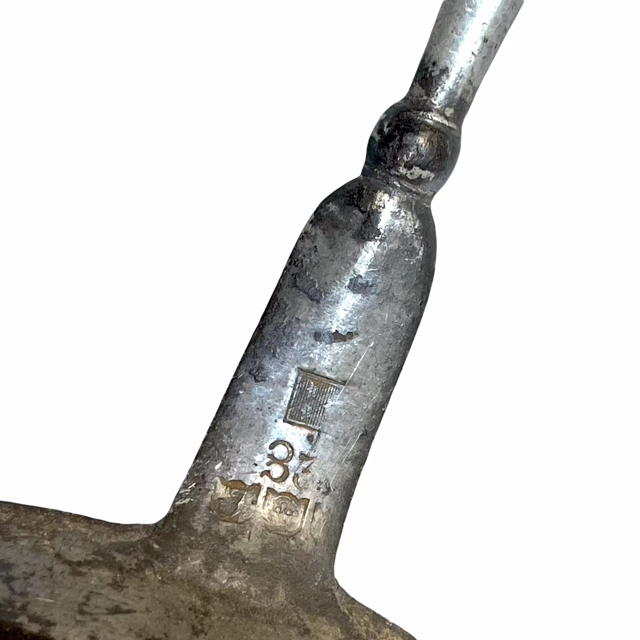 Louche à soupe antique avec manche en bois, 3 pcs.