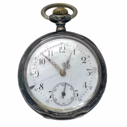 Antik Galonne silver fickur