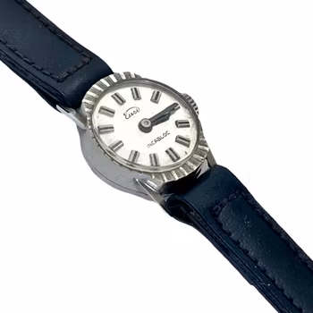 Eusi 14 k vit guld - Swiss Incabloc, dam armbandsur