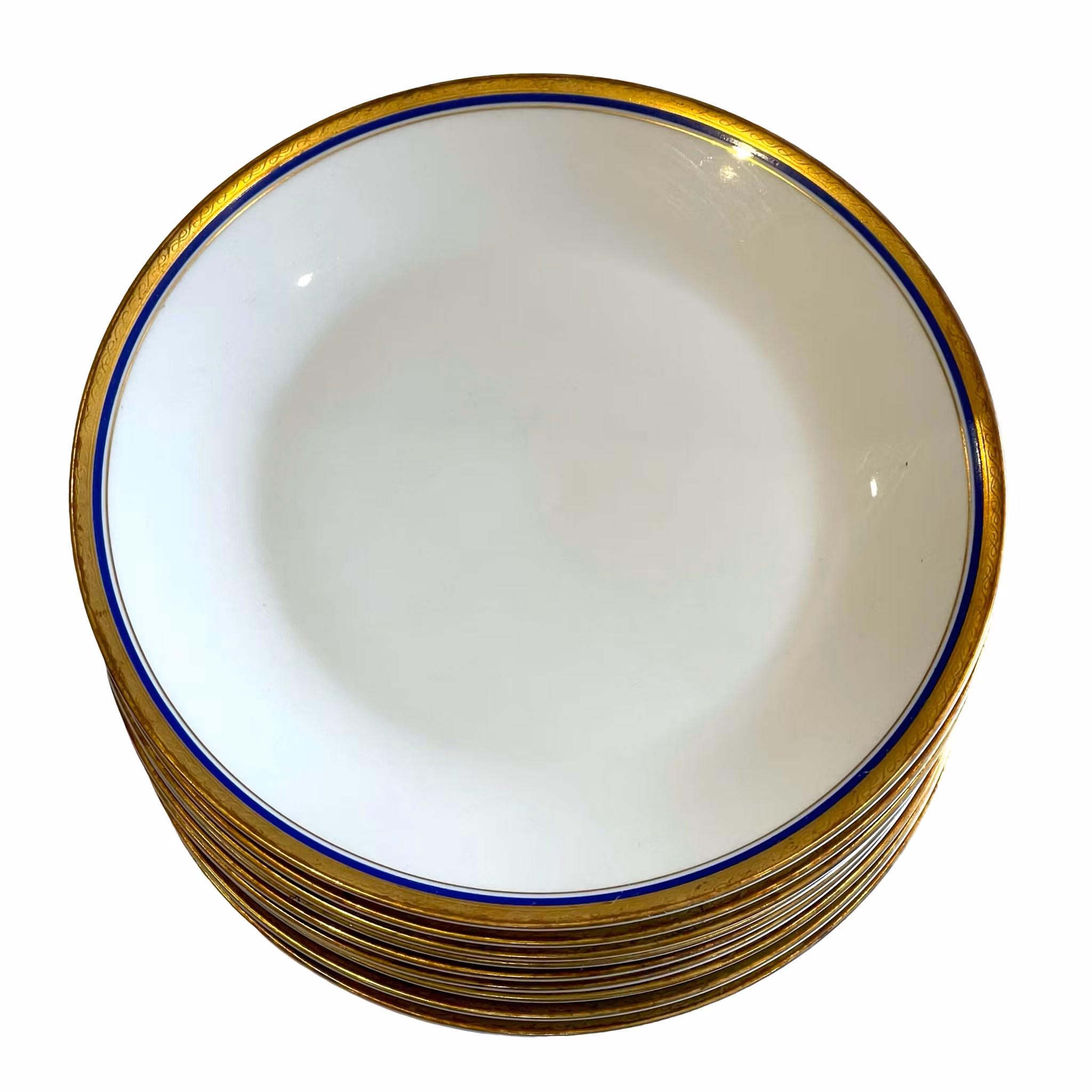 9 pièces, assiettes en porcelaine Hutschenreuther Arzberg Bavière