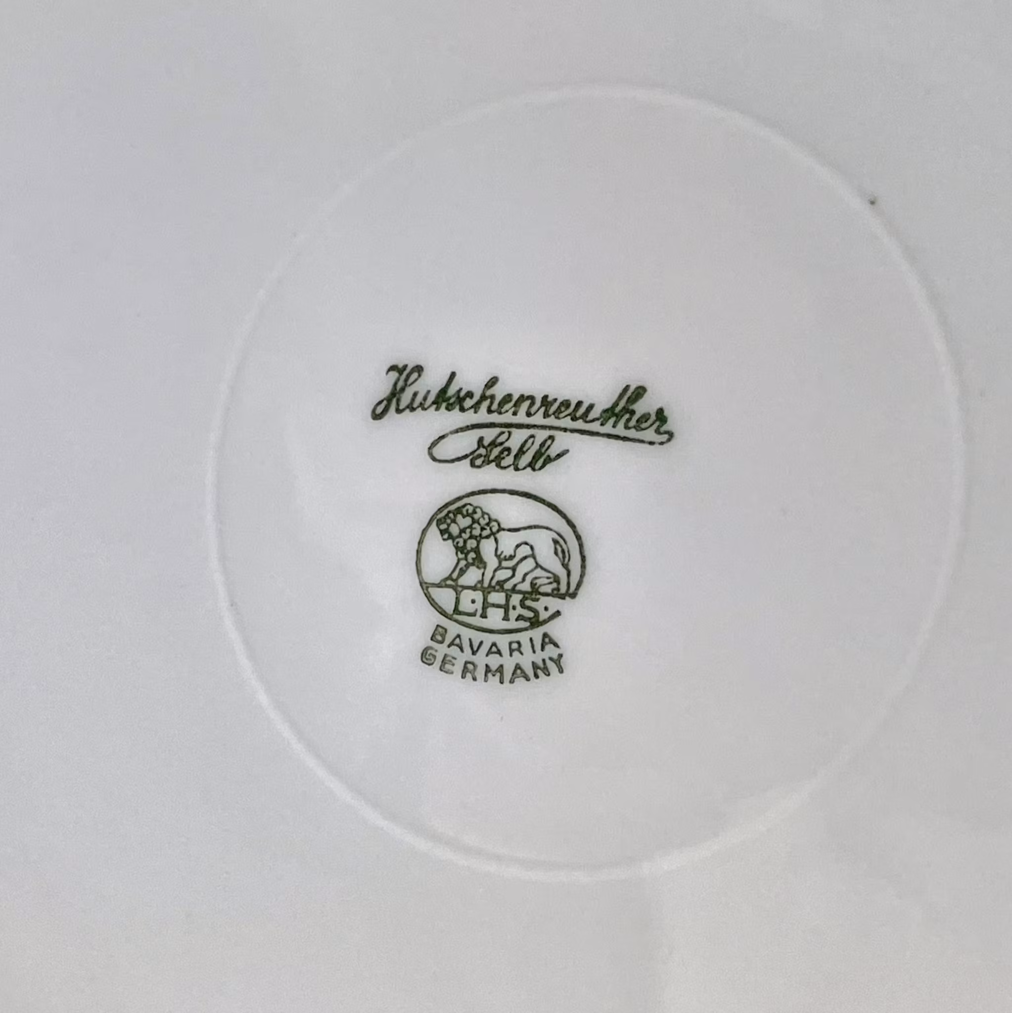 9 pièces, assiettes en porcelaine Hutschenreuther Arzberg Bavière