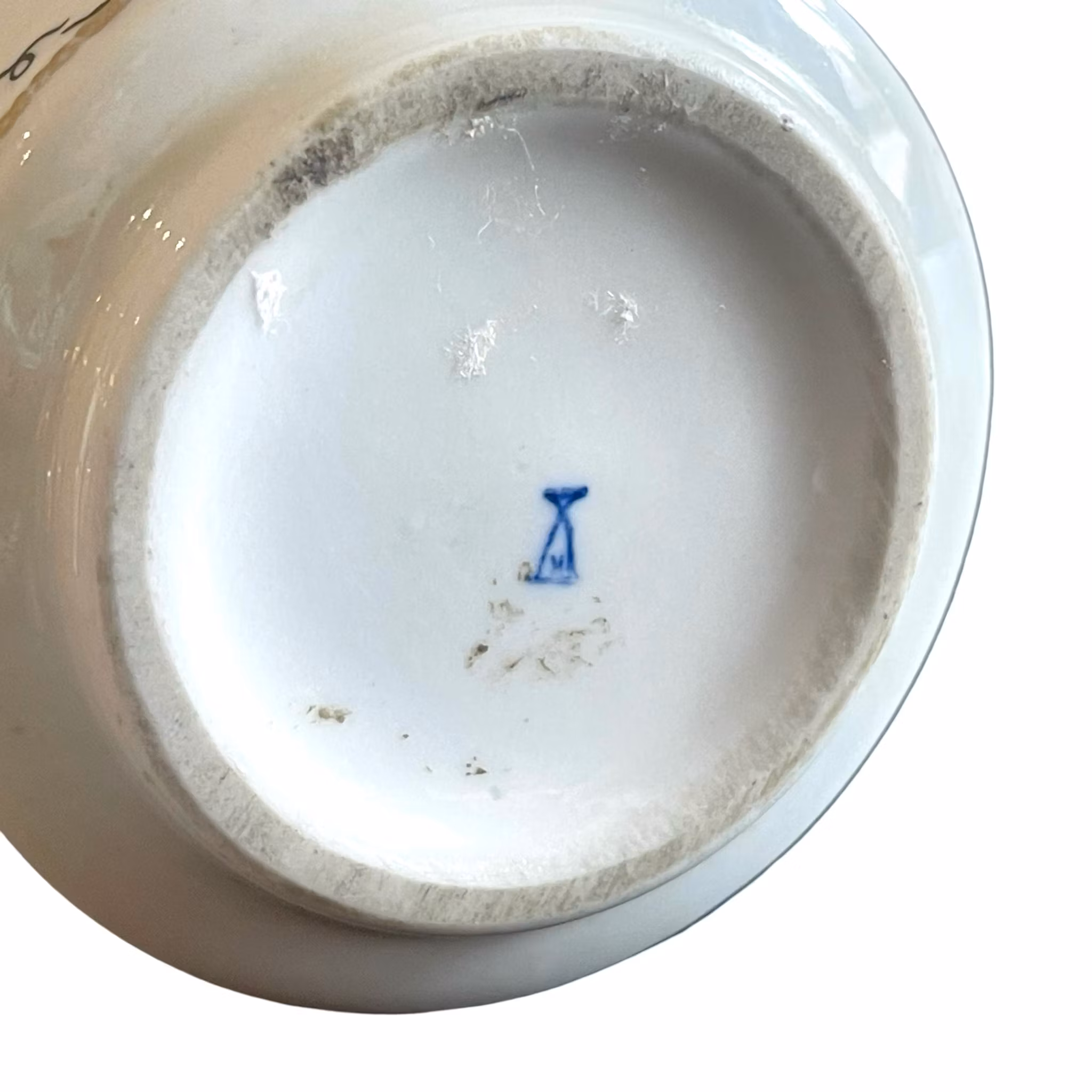 Telephone piggy bank, porcelain by Helmut Krüger with leather lid