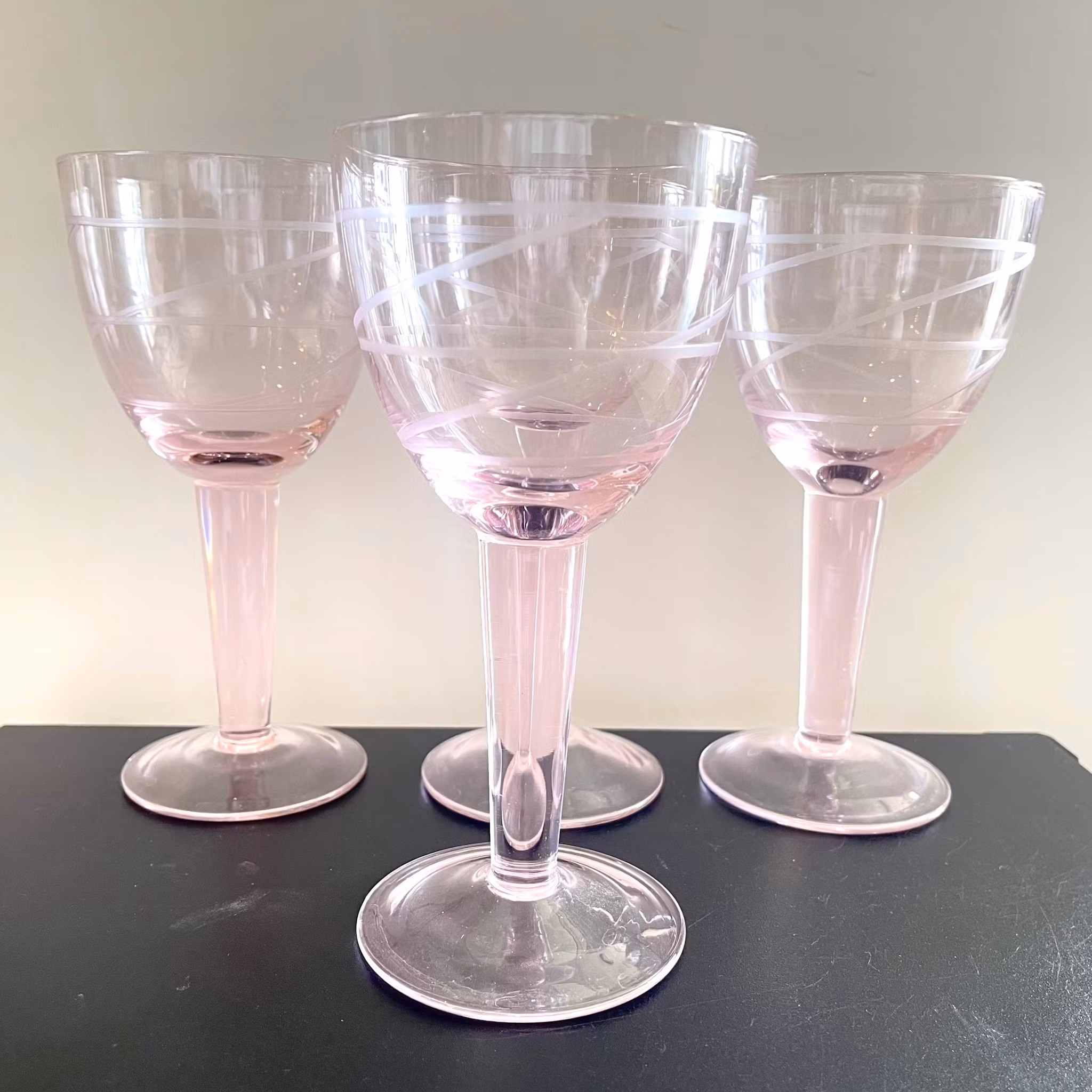 4 st Rosa vinglas Ikea pralin. Pia Eldin-Lindsten