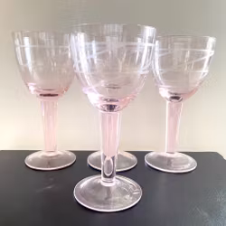 4 st Rosa vinglas Ikea pralin. Pia Eldin-Lindsten