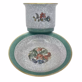 Dahl Jensen Köpenhamn, Crackel kopp och fat