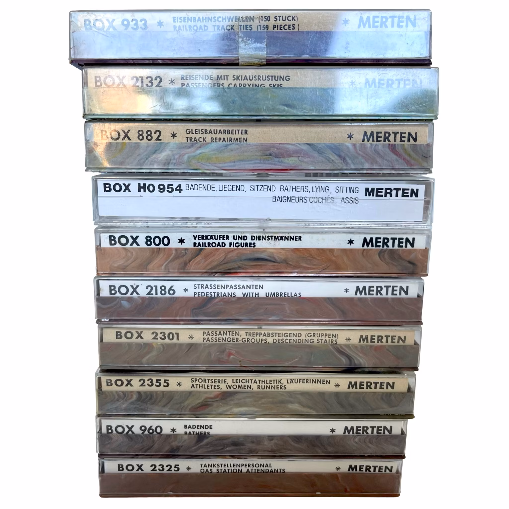 10 st, Merten miniatyr figurer HO