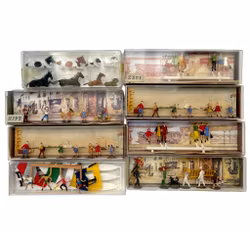 8 pcs, figurines miniatures Merten HO