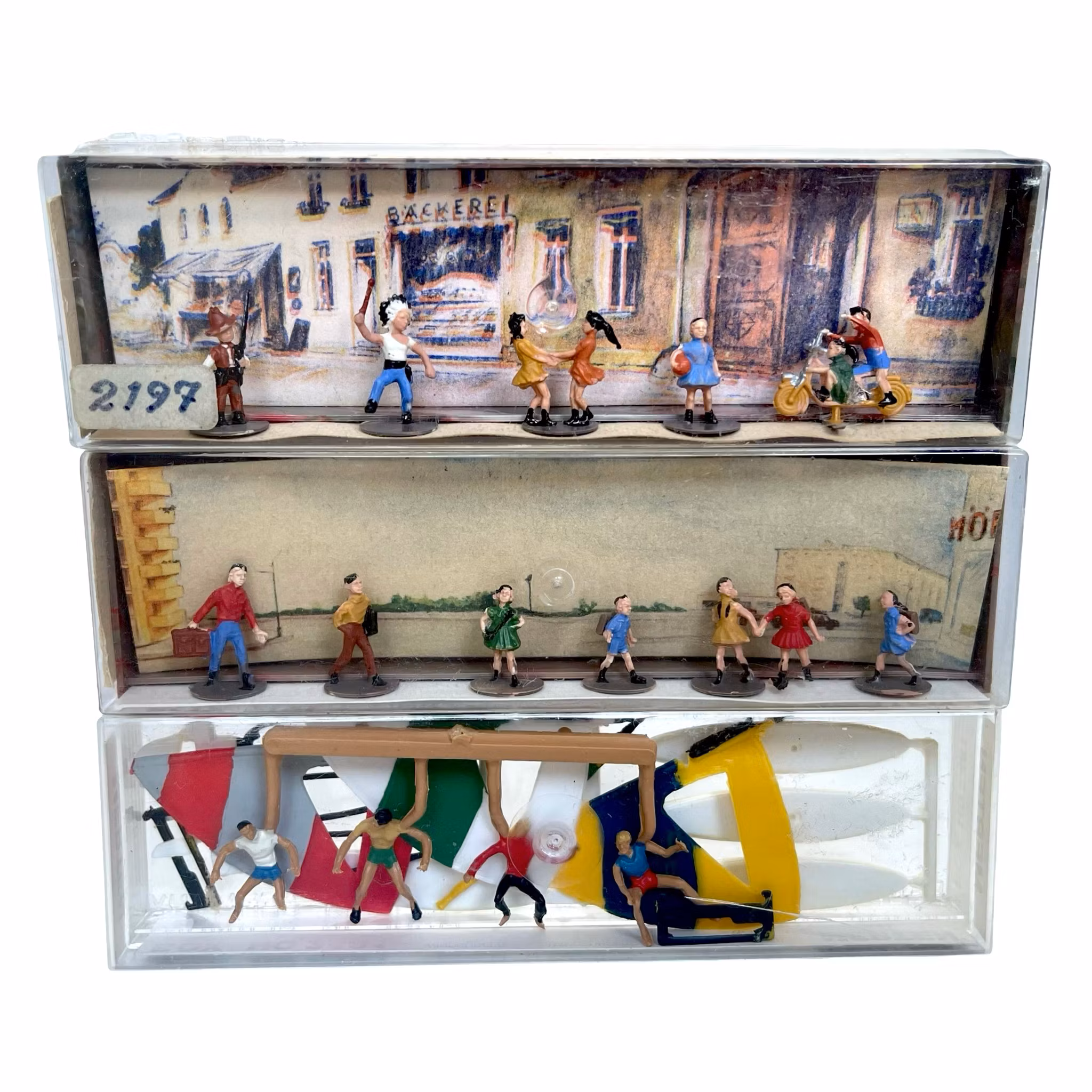 8 pcs, figurines miniatures Merten HO