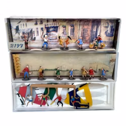 8 pcs, figurines miniatures Merten HO