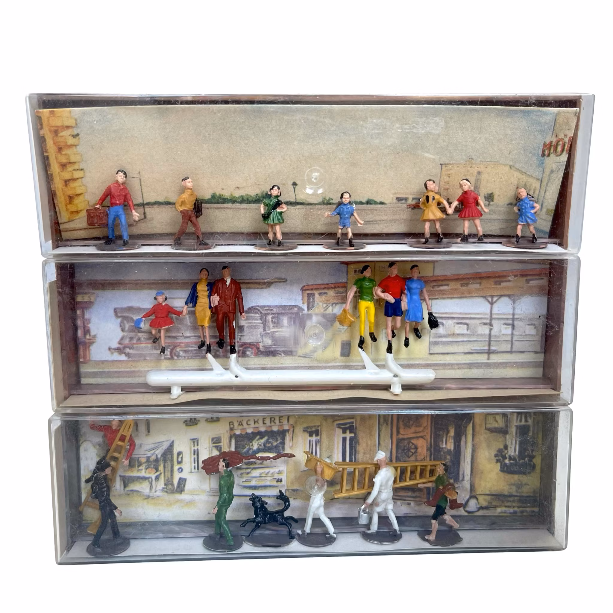8 pcs, figurines miniatures Merten HO