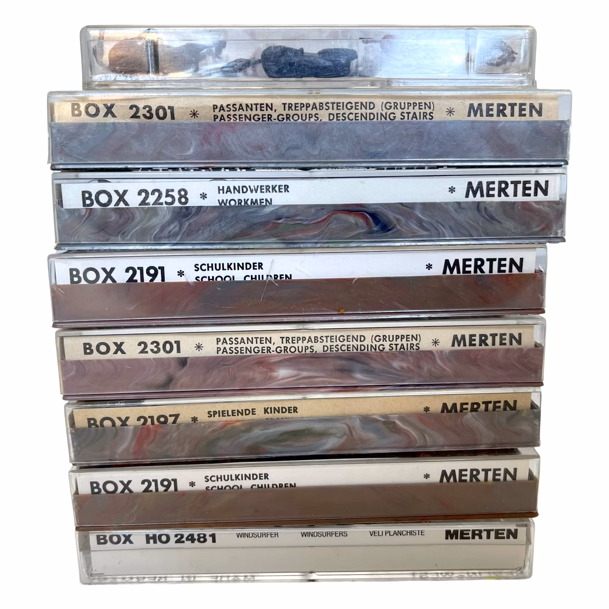 8 pcs, figurines miniatures Merten HO