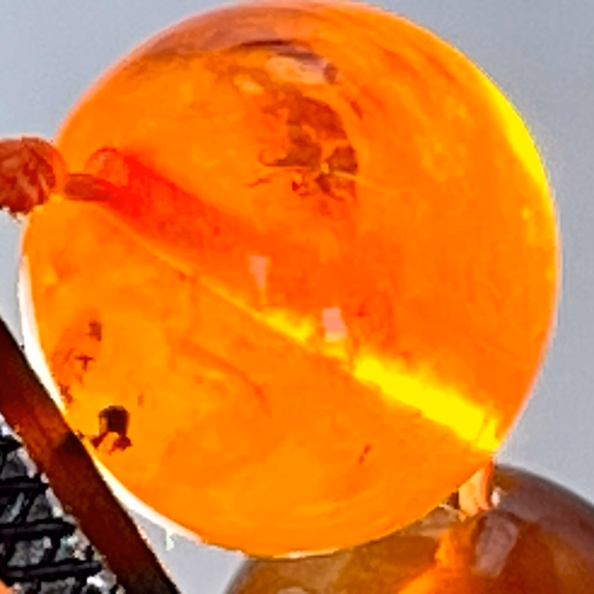 Collar de ámbar natural vintage