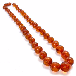 Vintage ketting van natuurlijk barnsteen