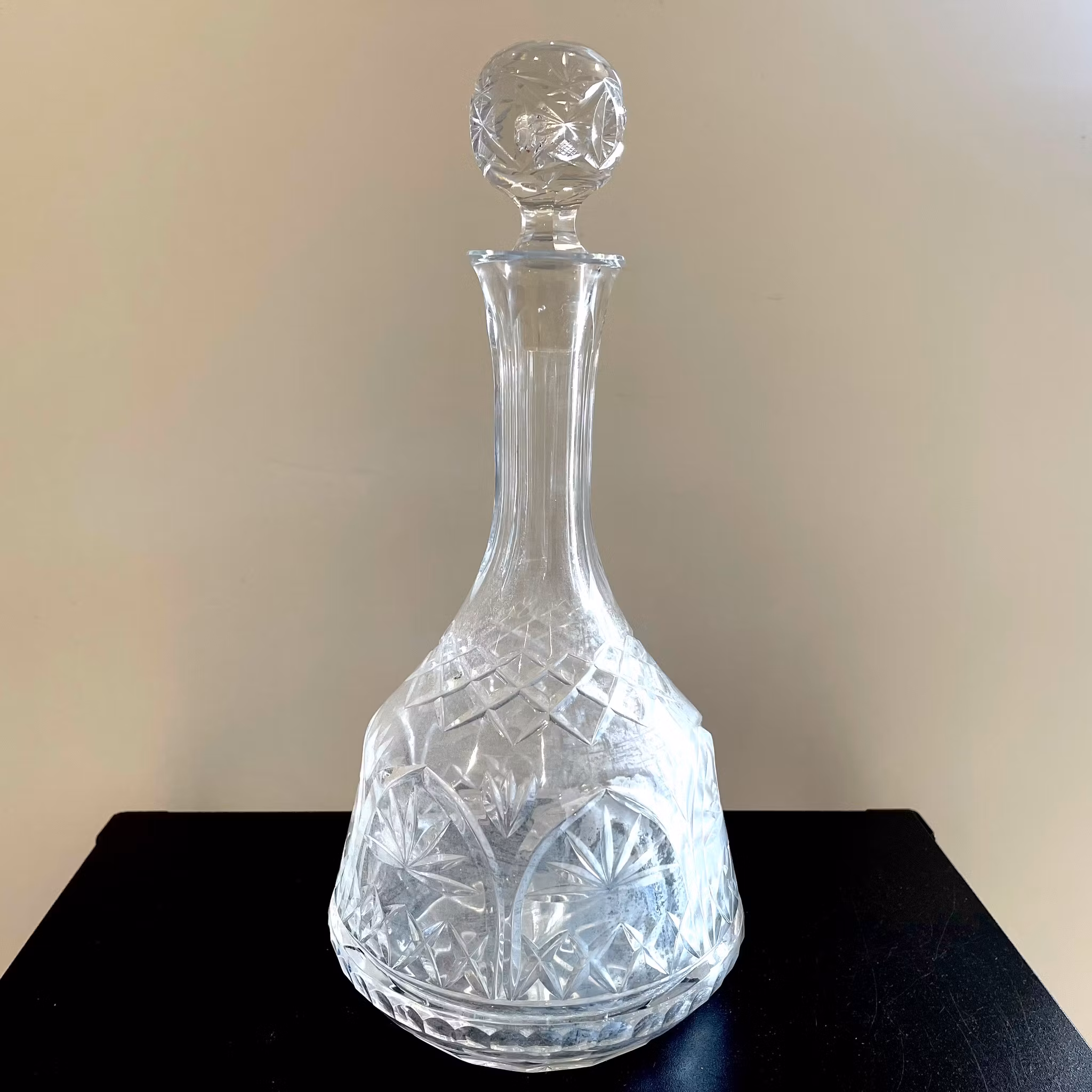 Vintage krystal vinkaraffel Thomas Webb Wellington