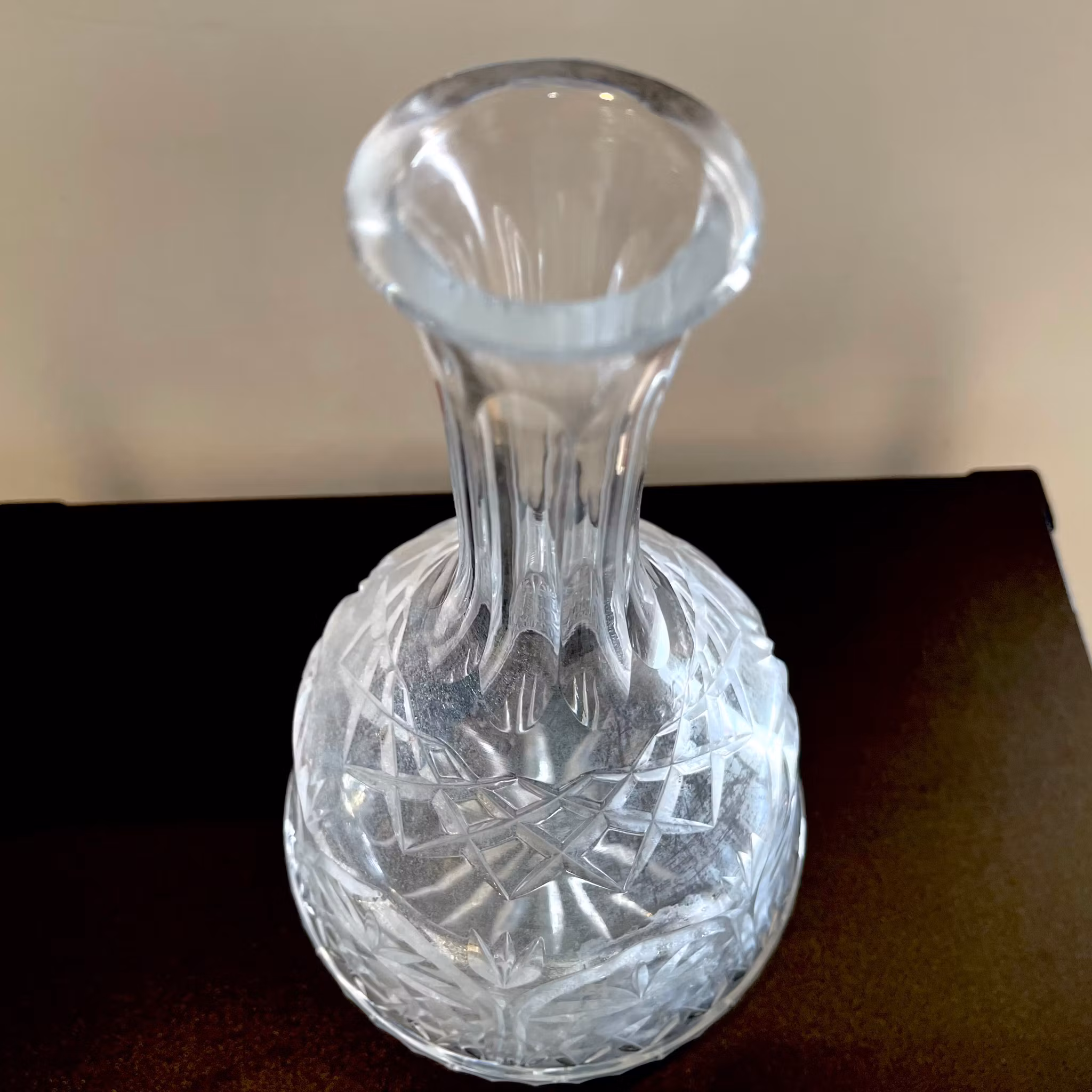 Vintage krystal vinkaraffel Thomas Webb Wellington