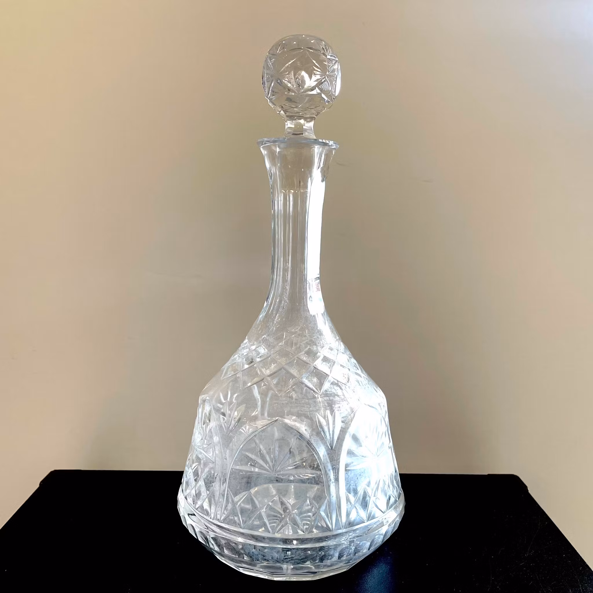 Vintage krystal vinkaraffel Thomas Webb Wellington