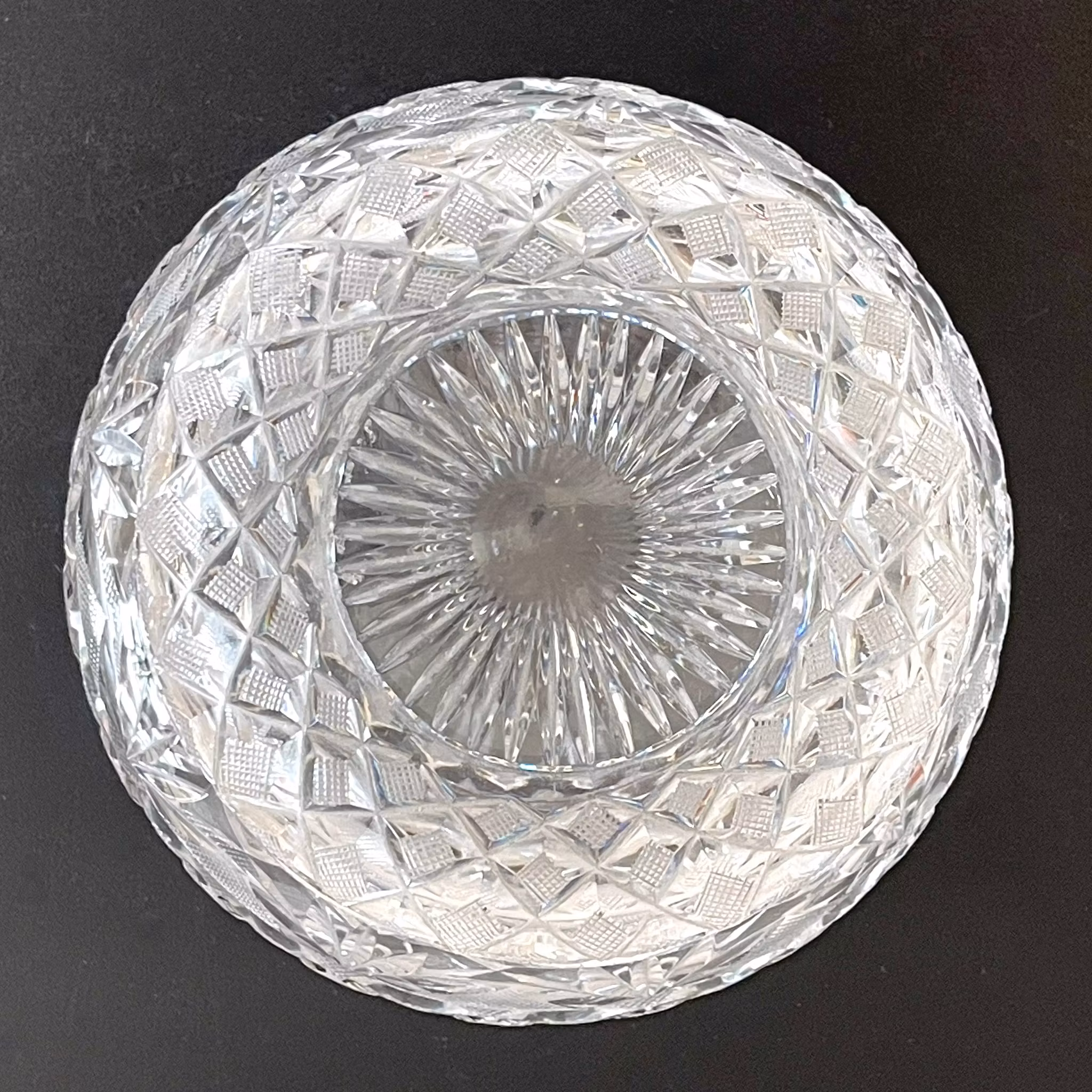 Bol en cristal avec couvercle