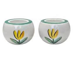 Bougeoirs Tulipa, une paire, porcelaine, Ulrica Hydman Vallien