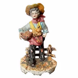 Porcelanowa figurka Capodimonte, Włochy
