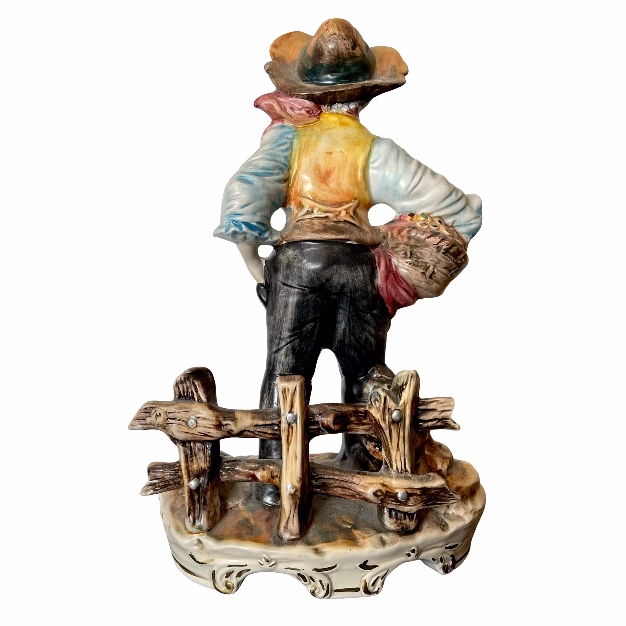 Vintage Capodimonte porselensfigur, Italia