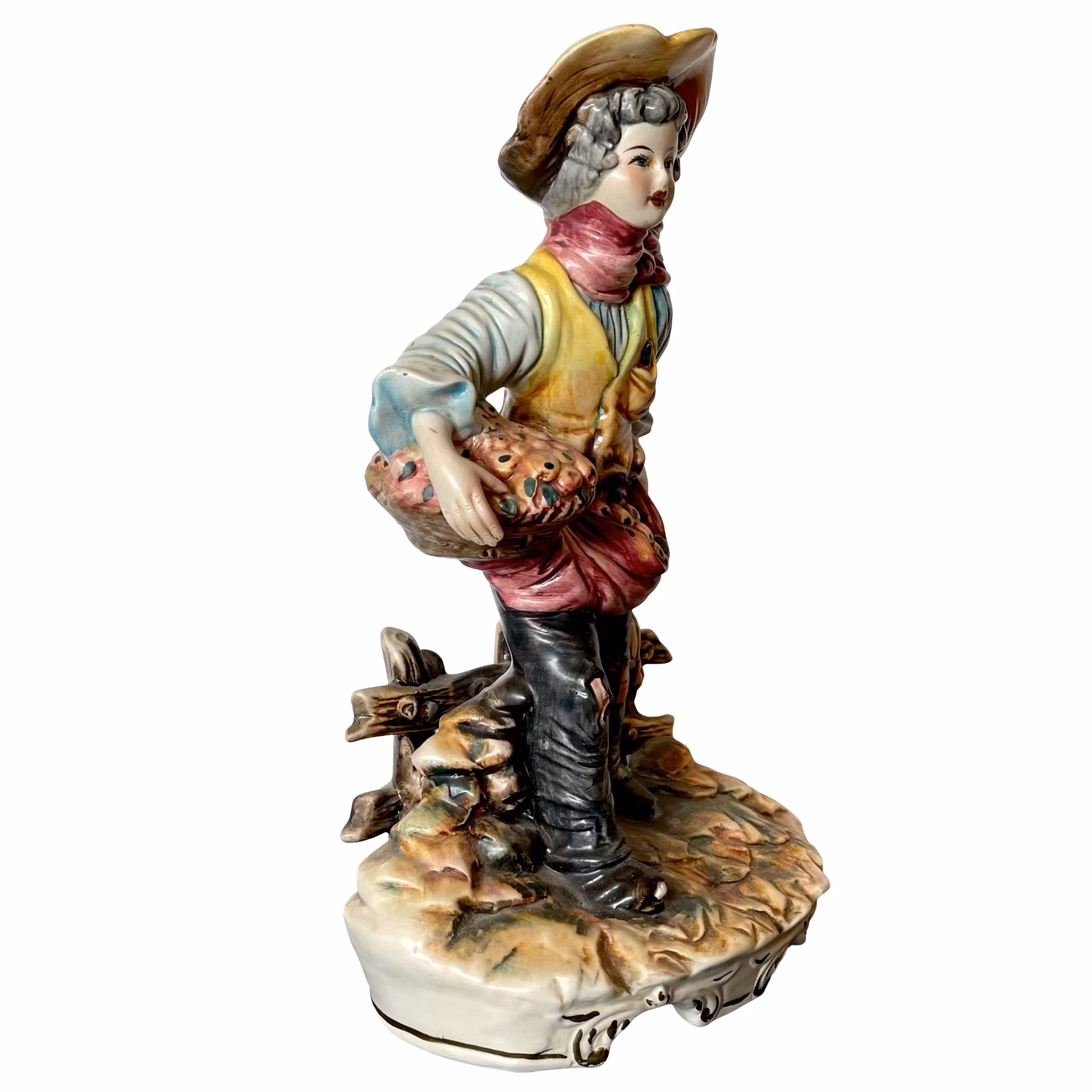 Vintage Capodimonte porselensfigur, Italia