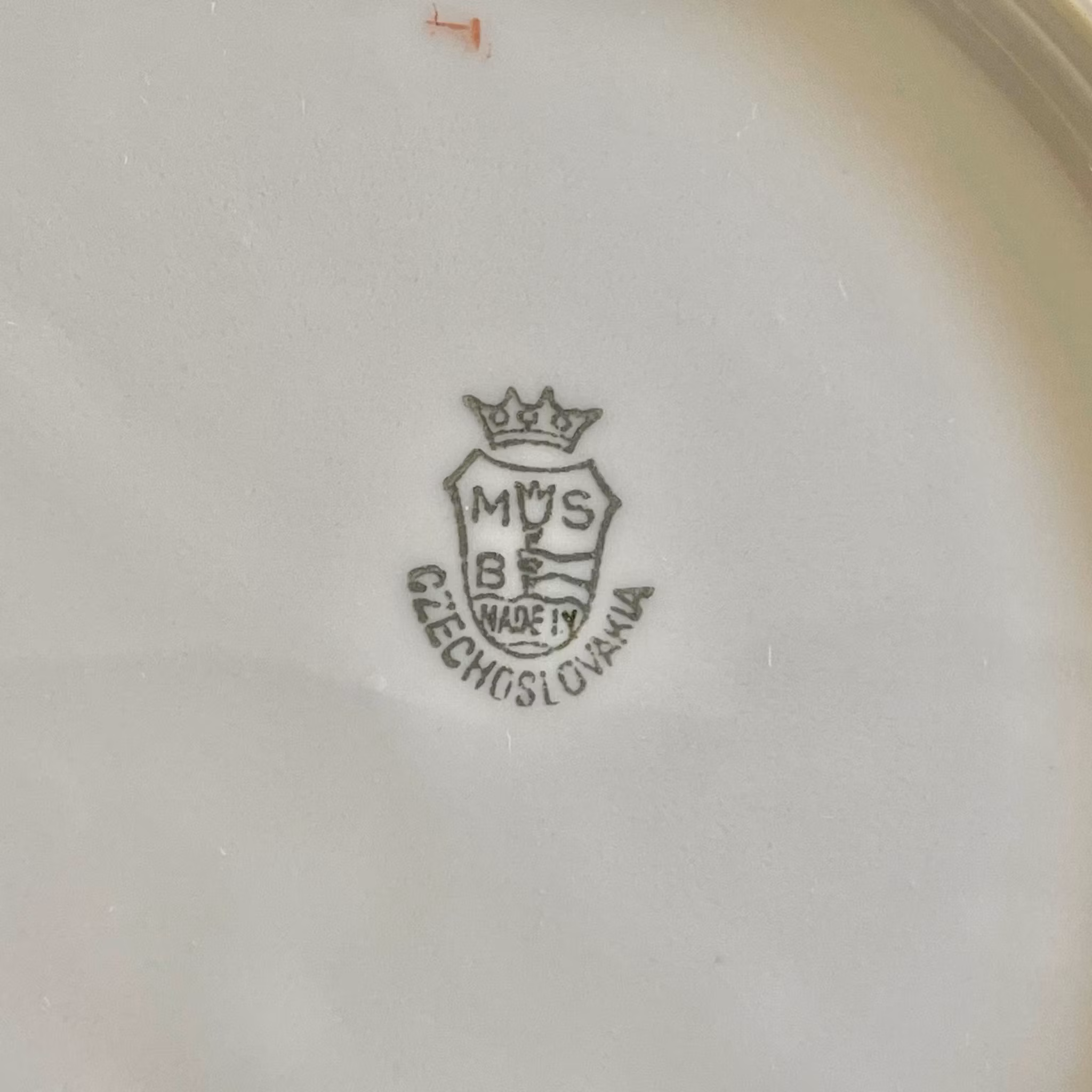 12 talerzy, porcelana MSB, Czechosłowacja