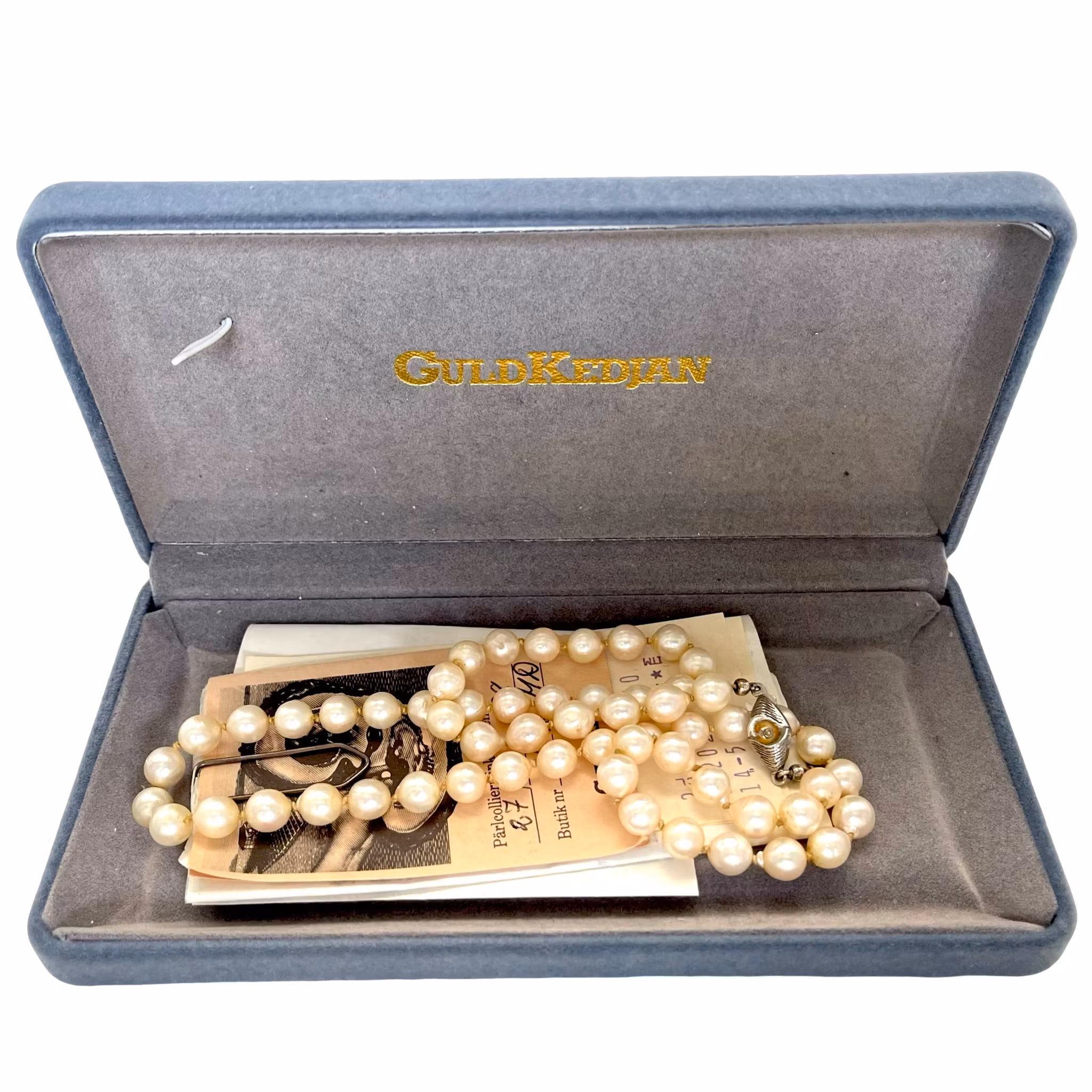 Naszyjnik z pereł hodowlanych o średnicy ok. 7 mm