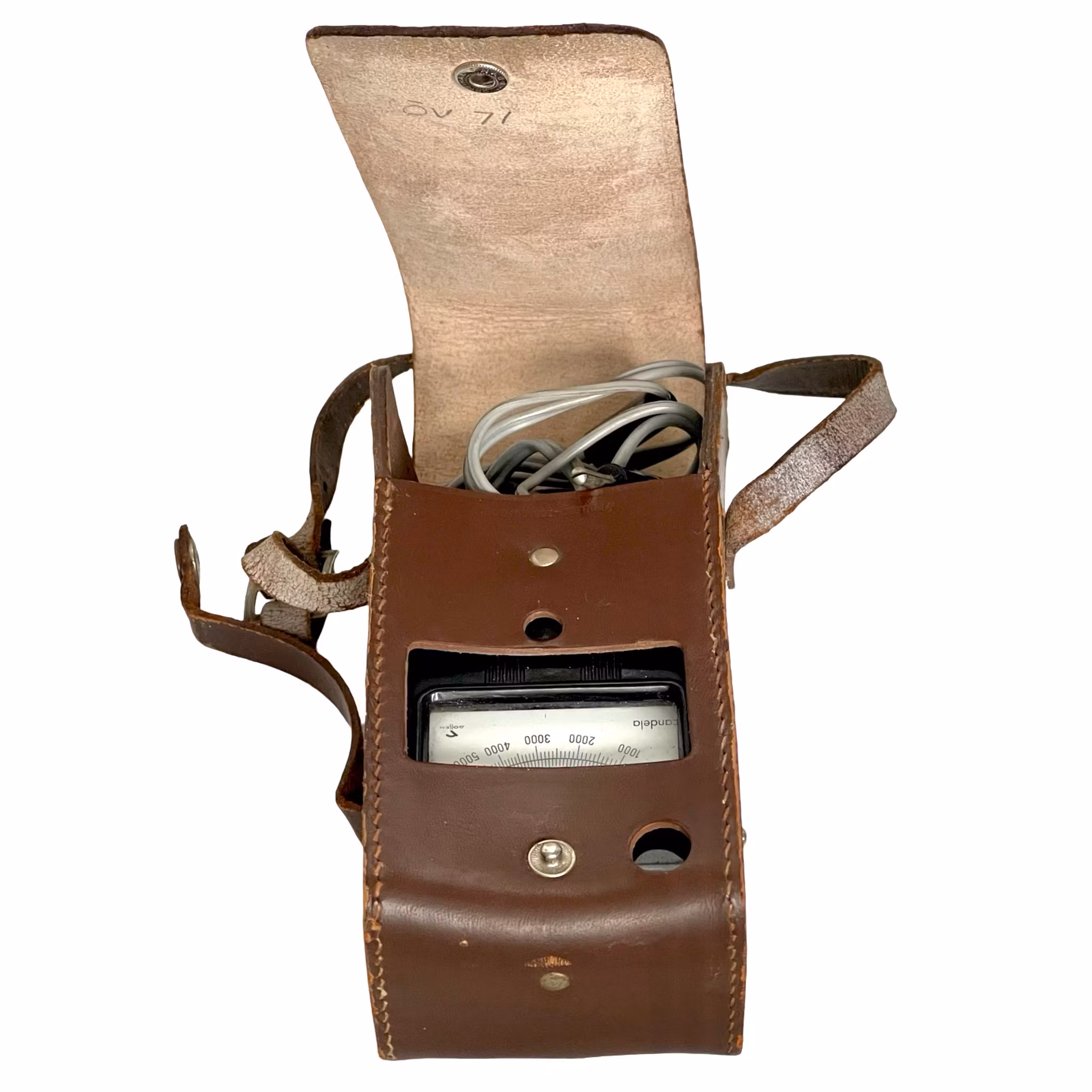 Luxmetro Gossen Candle con custodia in pelle