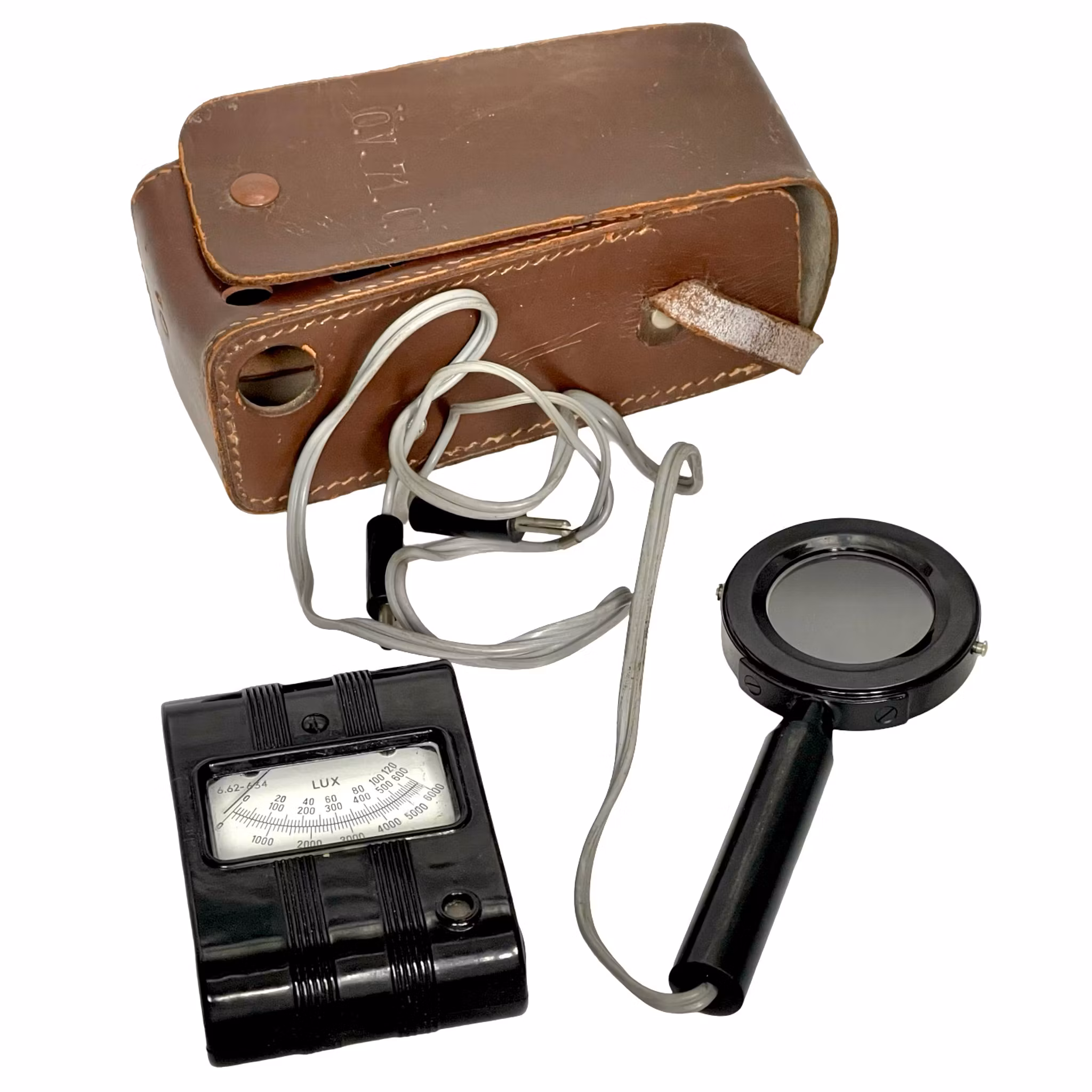 Luxmetro Gossen Candle con custodia in pelle